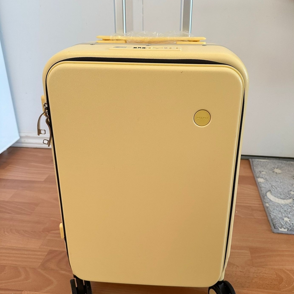 Chic Yellow Rolling Suitcase